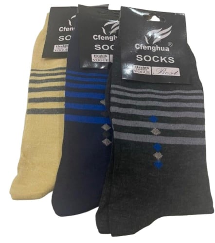طقم جوارب طويلة مقلمة ماركة Cfenghua®