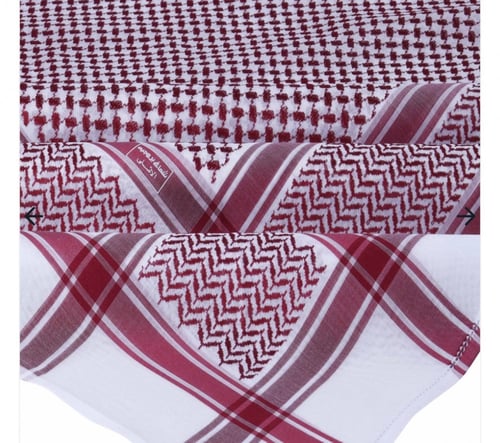 شماغ بروجيه الأدهم (عنابي)