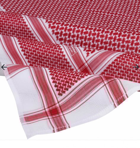 شماغ بروجية أحمر شيفر