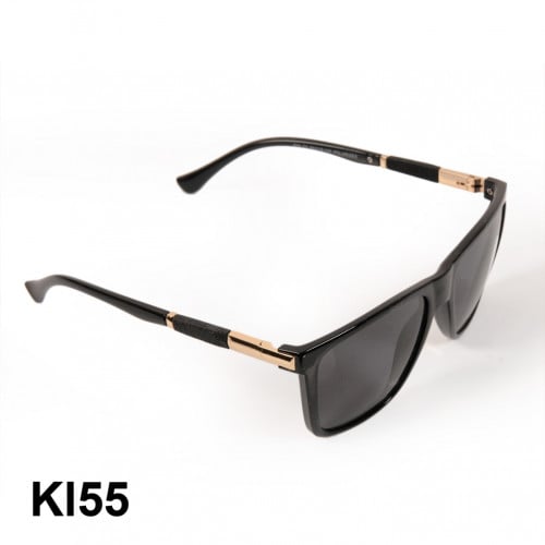 نظارة شمسية رجالية اطار انيق مذهب موديل KI55