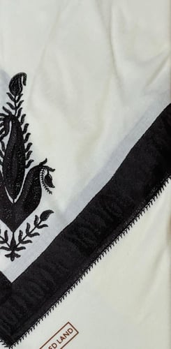 غترة شال كشميري ردلاند بني داكن