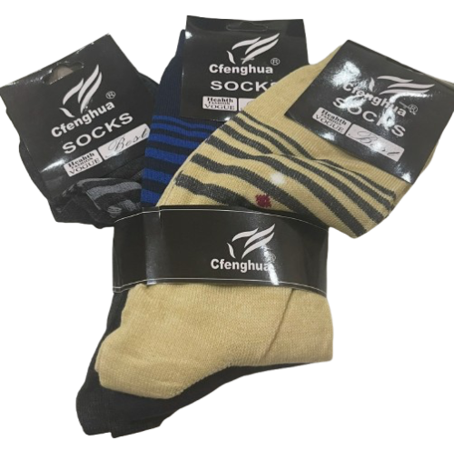 طقم جوارب طويلة مقلمة ماركة Cfenghua®