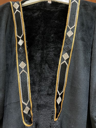 فروة نسائية _ شامواه ناعمة اسود