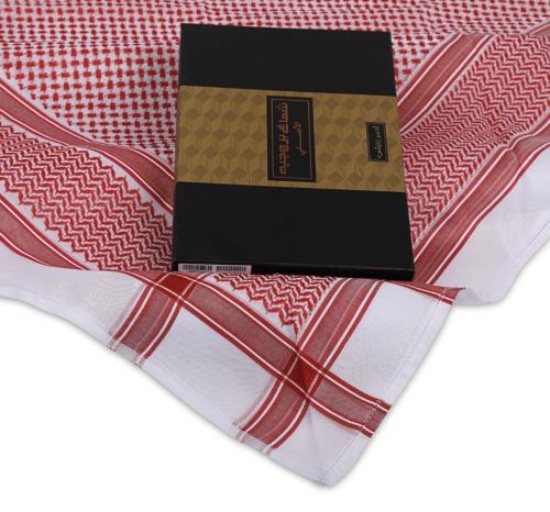 شماغ بروجيه رجالي أحمر زئبقي