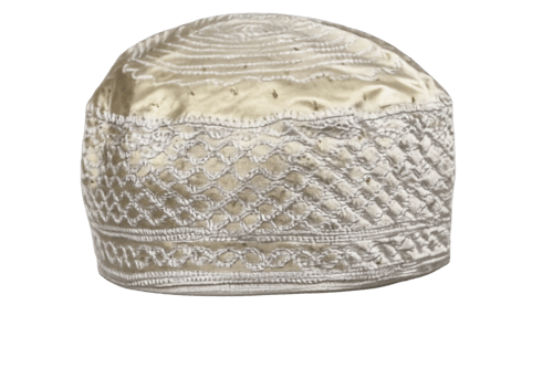 طاقيه ملكيه – فخامة مكية بتطريز مذهّبه