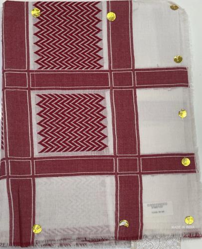 شال نجد شماغ كشميري اصلي فل ترمه