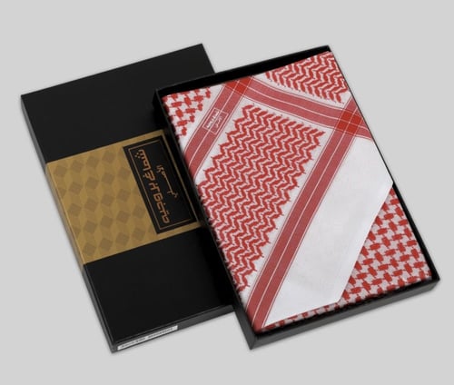 شماغ بروجيه لون خاص - بيكاس | قطن 100% فاخر