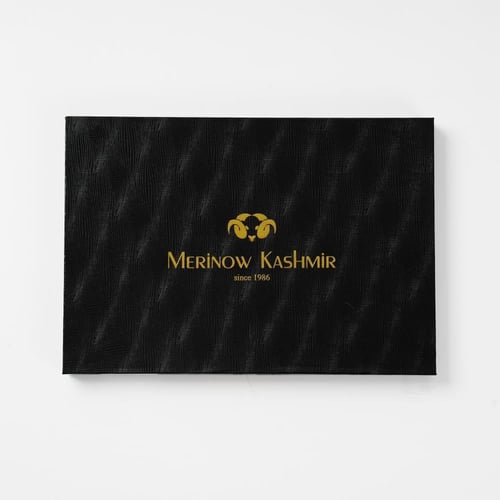 غترة شال ميرينو كشمير لون ازرق R16