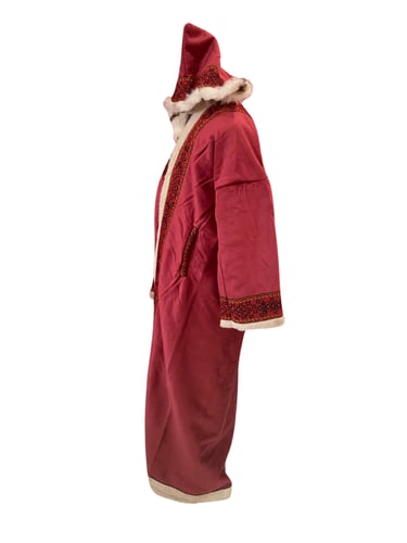 فروه نسائية فاخرة هودي احمر