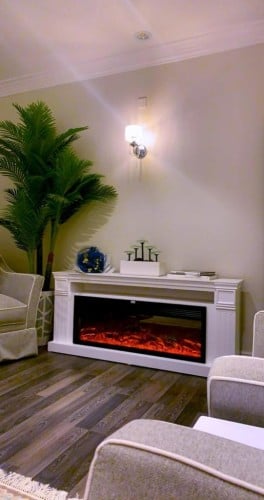 ديكور خشبي برف داخلي مع جهاز تدفئة مقاس 125