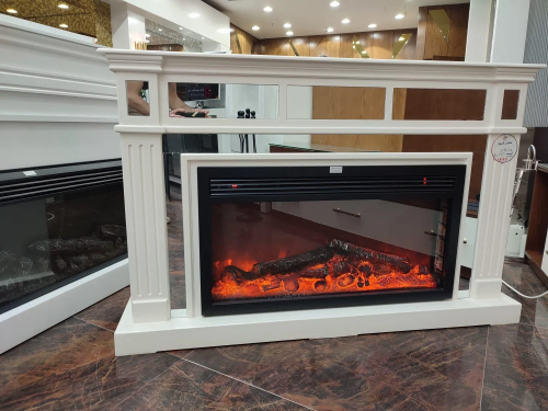 ديكور خشبي بمرايا مع جهاز مقاس 92/50