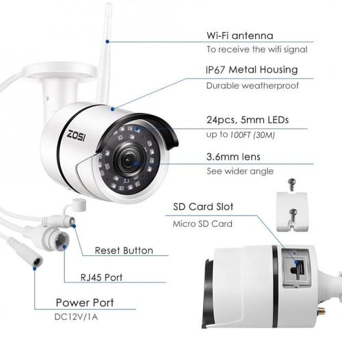 كميرات واي فاي خارجي للمنزل مع مراقبة عن بعد عبر ا...