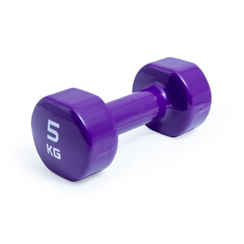 رفع الأثقال دامبل مغلف بالفينيل هلثكير_VD5KG - 5KG