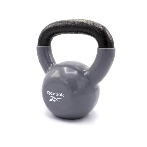 ريبوك كيتل بيل مطلي بالفينيل - 6 كغ - رمادي