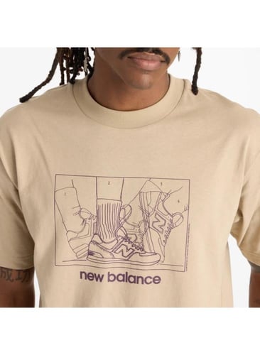 تيشيرت لايف ستايل رجالي من نيو بالانس _ MT43557SOT