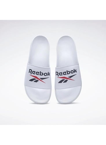 ريبوك فولجير شبشب للرجال - أبيض وكحلي وأحمر