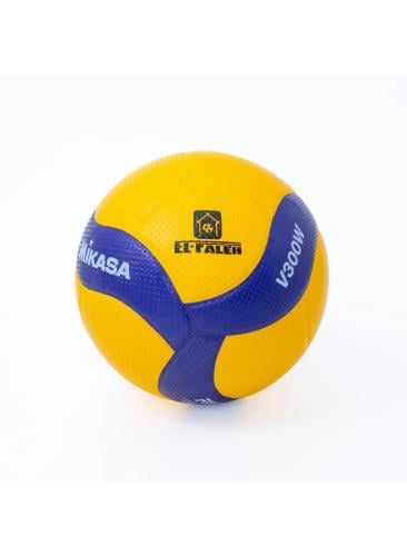 ميكاسا كرة طائرة جلد – مقاس 5 - أصفر