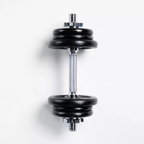 سنافي طقم دمبل كروم - 10 كغ - أسود