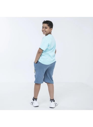 تيشيرت+شورت لايف ستايل ولادي من باتريك _ BTS-08A