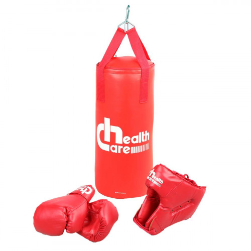 سنافي كيس تدريب ملاكمة - قفازات وقناع وجه - أحمر -...