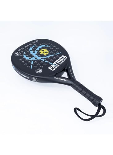 مضرب بادل باتريك 38 مم للرجال والنساء - أسود وأزرق