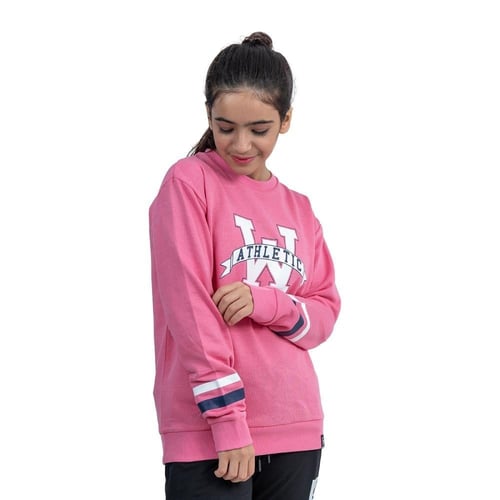 سويت شيرت جري بناتي من باتريك _ AW24-KID-10