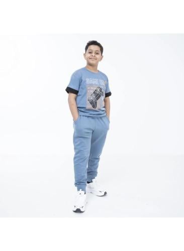 طقم تيشيرت وبنطال لايف ستايل ولادي من باتريك _ BTS...