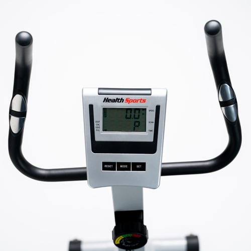 هيلثكير دراجة تمارين عمودية مع 8 مستويات مقاومة -...