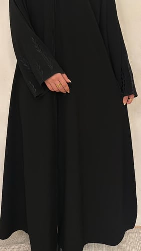 1059- تطريز ملون + اسود نص كلوش زووم