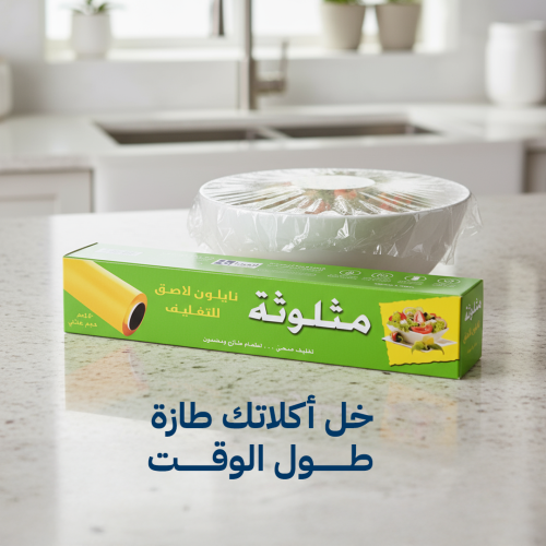 نايلون تغليف مثلوثة 45 سم × 200 م