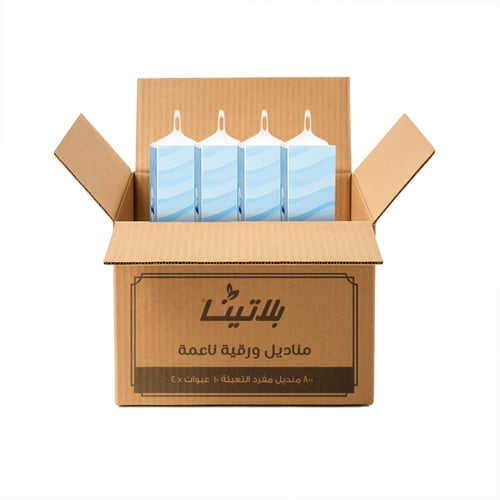 مناديل بلاتينا 800 منديل - 10 عبوات