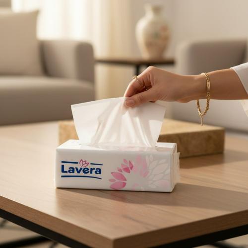 مناديل لافيرا - 180 منديل مفرد - 10 عبوات