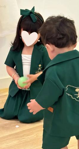 طقم اطفال انيق لليوم الوطني