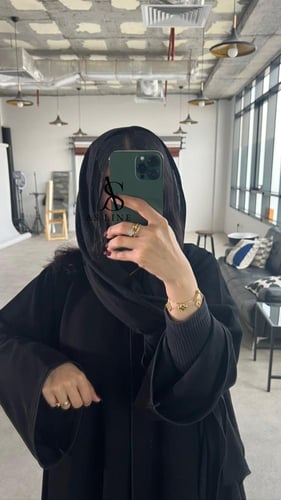 عباية سادة تصميم حسب طلب العميلة