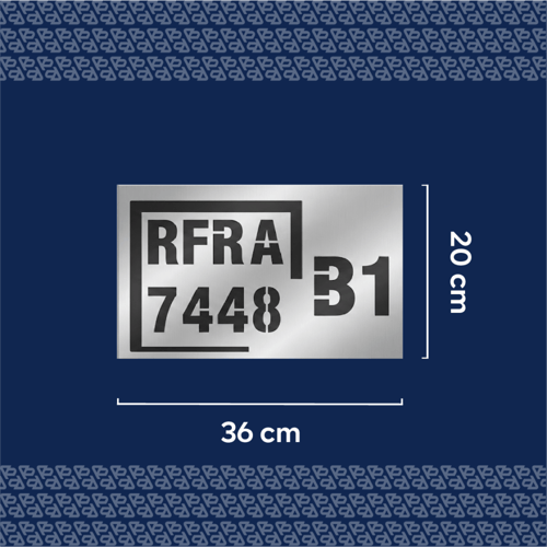 لوحة عنوان بيتك ورقم الفلة ( 8 )