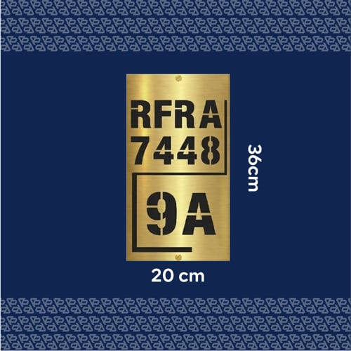 لوحة عنوان بيتك ورقم الفلة ( 7 )