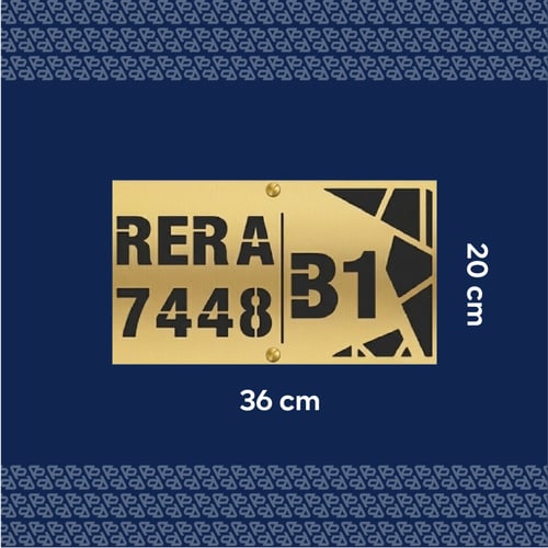 لوحة عنوان بيتك ورقم الفلة ( 10 )