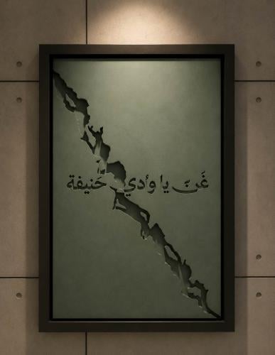 Wall art of Wadi Hanifa
