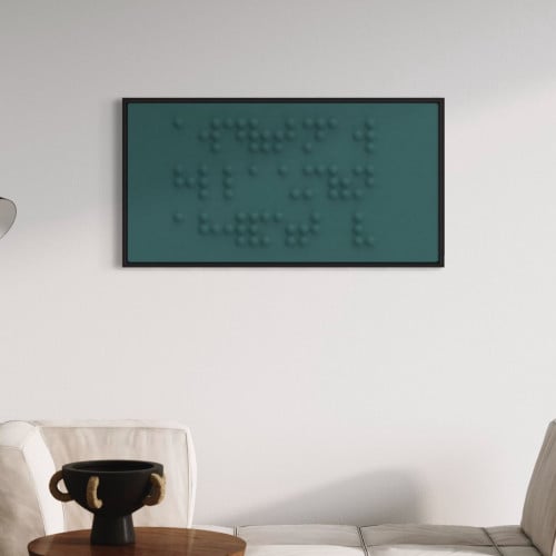 جدارية خشبية برايل | 50 * 100 سم