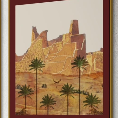 لوحات جدارية ثلاثية بتصميم تراثي أنيق