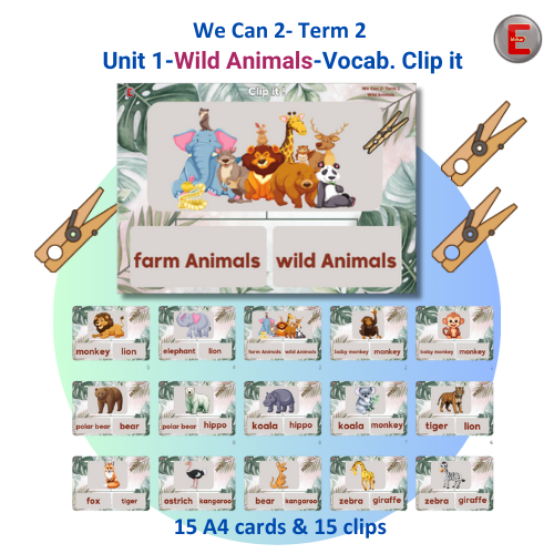 Unit 1-Wild Animals-Description Clip it