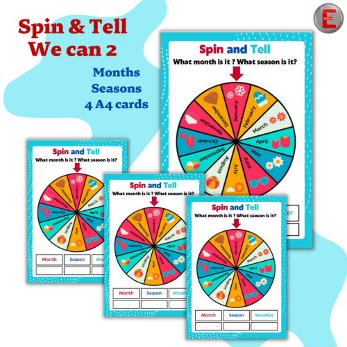 Spin &Tell-Months and seasons (We can 2)