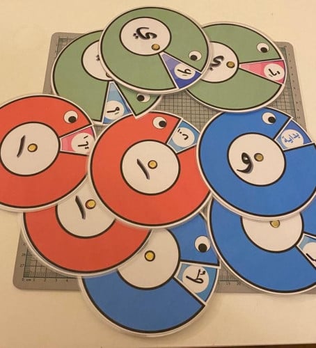 الحروف مع احرف المد