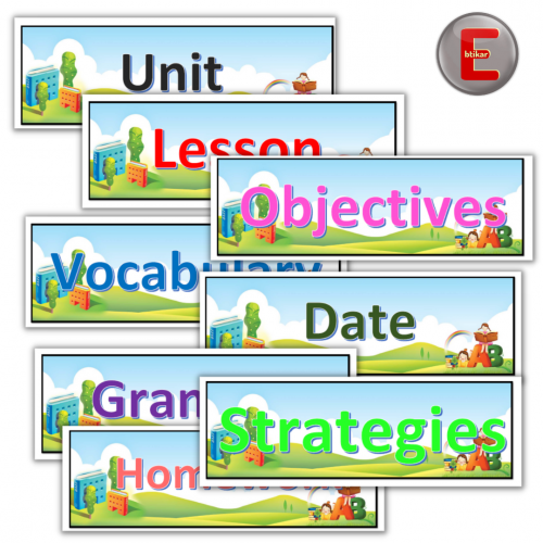 انجليزي نموذج أ (8 بطاقات )