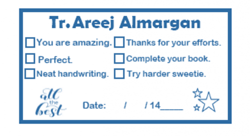 ختم مستطيل انجليزي ( حدد اللون والشكل )