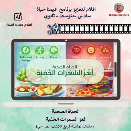 افلام لتعزيز برنامج قيمنا حياة -سادس -متوسط - ثانو...