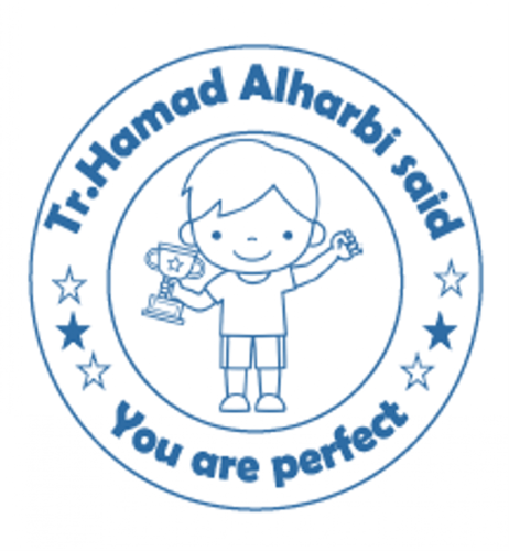 ختم دائري انجليزي ( حدد اللون والشكل )