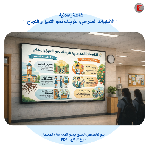 " الانضباط المدرسي: طريقك نحو التميز و النجاح "