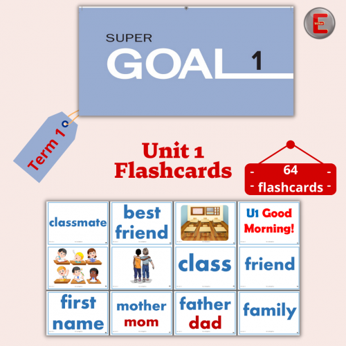 فلاشات سوبر قول 1(SuperGoal1-Term1-Unit 1)