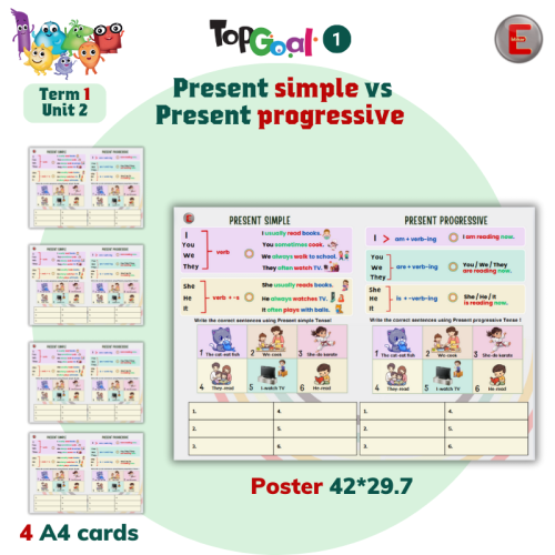 Unit 3-Chores-resent simple vs Present progressive...